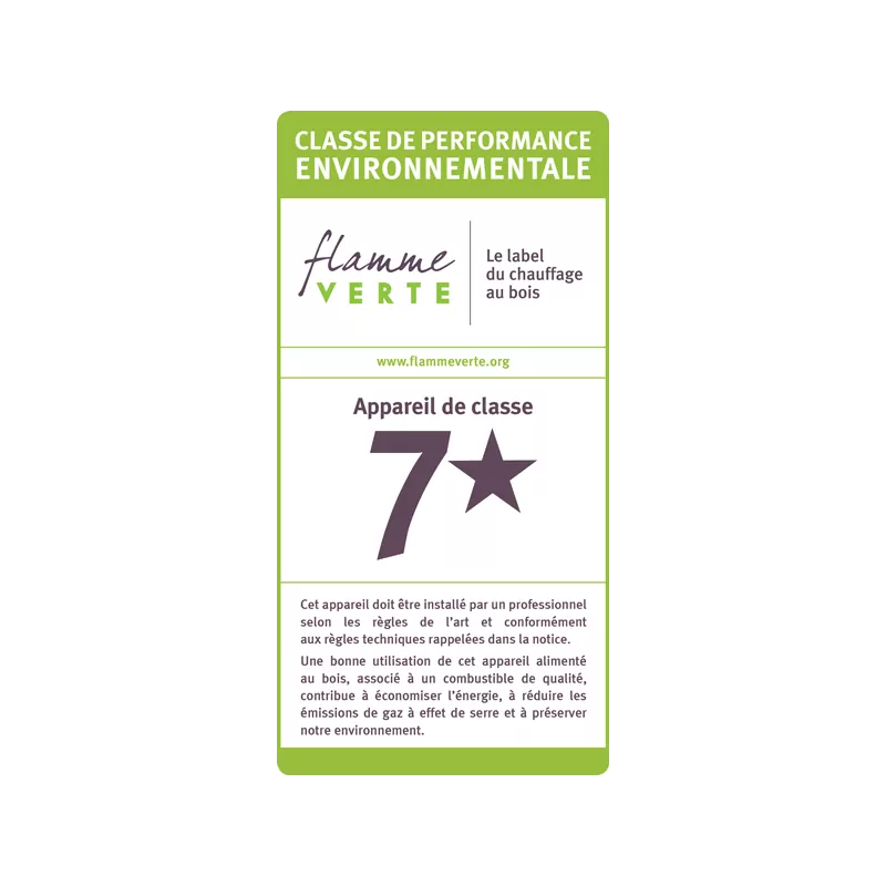 Poêle à bois Domino avec range bûche - 8,5 Kw